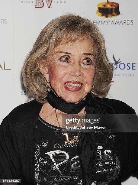 Actress June Foray arrives at the 65th Emmy Awards Performers Nominee Reception at Spectra by Wolfgang Puck at the Pacific Design Center on September...