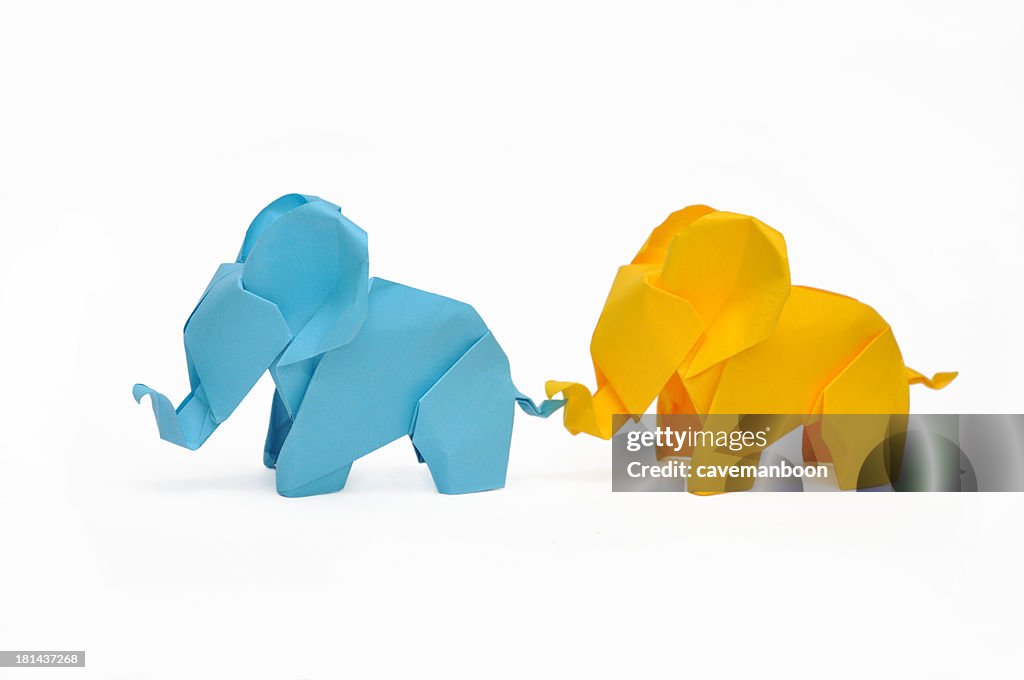 Origami Baby Elephants