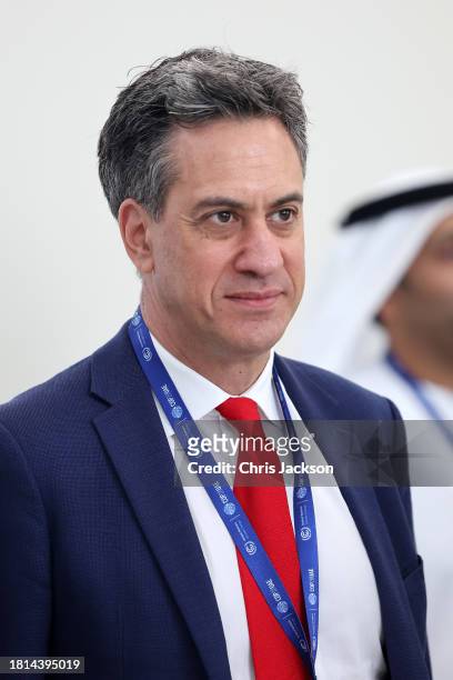 Shadow Secretary of State of Climate Change and Net Zero of the United Kingdom Edward Miliband attends the opening ceremony of the World Climate...