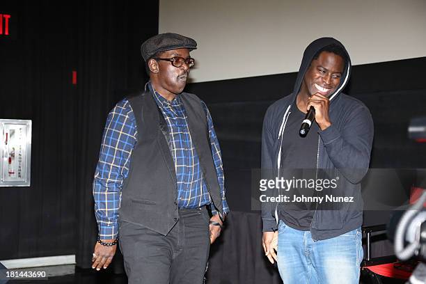 Fab Five Freddy and Jeymes Samuel attend the 2013 Urban World Film Festival screening of "Finding The Funk at AMC Loews 34th Street 14 theater on...