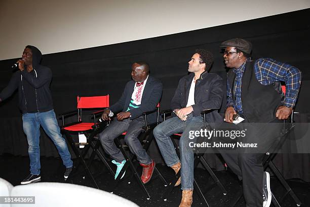 Jeymes Samuel, Michael K Williams, Jules Arthur and Fab Five Freddy attend the 2013 Urban World Film Festival screening of "Finding The Funk at AMC...