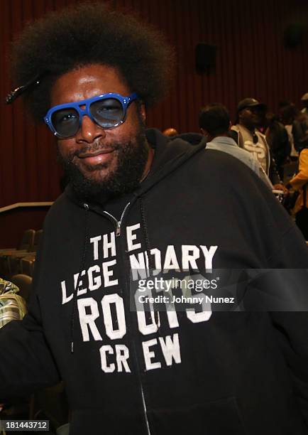 Questlove attends the 2013 Urban World Film Festival screening of "Finding The Funk at AMC Loews 34th Street 14 theater on September 20, 2013 in New...
