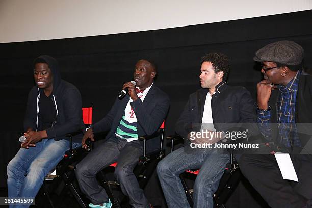 Jeymes Samuel, Michael K Williams, Jules Arthur and Fab Five Freddy attend the 2013 Urban World Film Festival screening of "Finding The Funk at AMC...