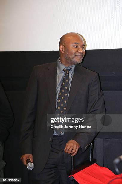 Nelson George attends the 2013 Urban World Film Festival screening of "Finding The Funk at AMC Loews 34th Street 14 theater on September 20, 2013 in...