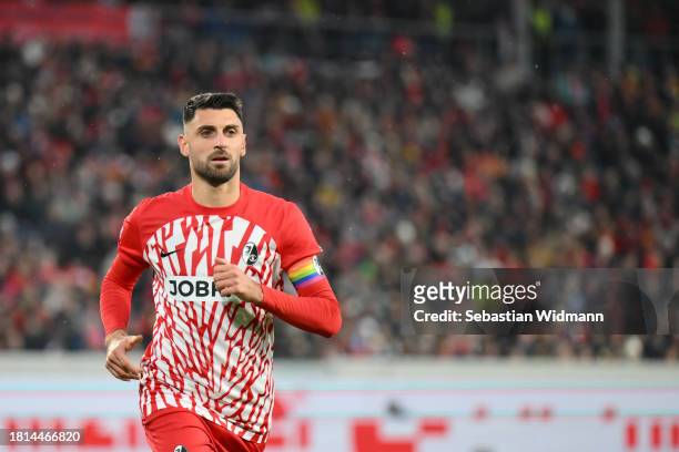 Vincenzo Grifo of SC Freiburg looks on during the Bundesliga match between Sport-Club Freiburg and SV Darmstadt 98 at Europa-Park Stadion on November...