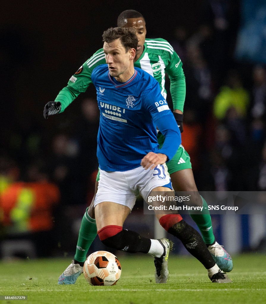 Barisic Rangers Rangers' Borna Barisic in action during a UEFA Europa League group ...