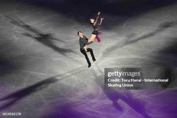 Misato Komatsubara and Tim Koleto of Japan perform at the Gala Exhibition during the ISU Grand Prix of Figure Skating - NHK Trophy at Towa...