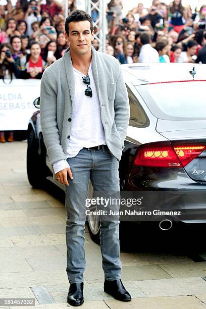 Spanish actor Mario Casas arrives at Maria Cristina Hotel during 61st San Sebastian Film Festival on September 21, 2013 in San Sebastian, Spain.