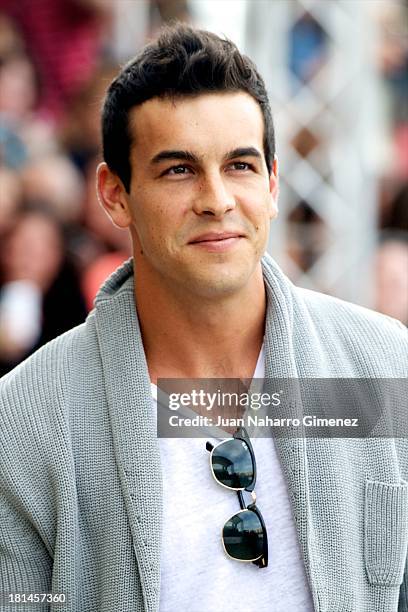 Spanish actor Mario Casas arrives at Maria Cristina Hotel during 61st San Sebastian Film Festival on September 21, 2013 in San Sebastian, Spain.