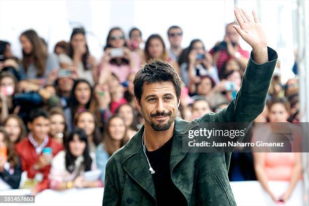 Spanish actor Hugo Silva arrives at Maria Cristina Hotel during 61st San Sebastian Film Festival on September 21, 2013 in San Sebastian, Spain.