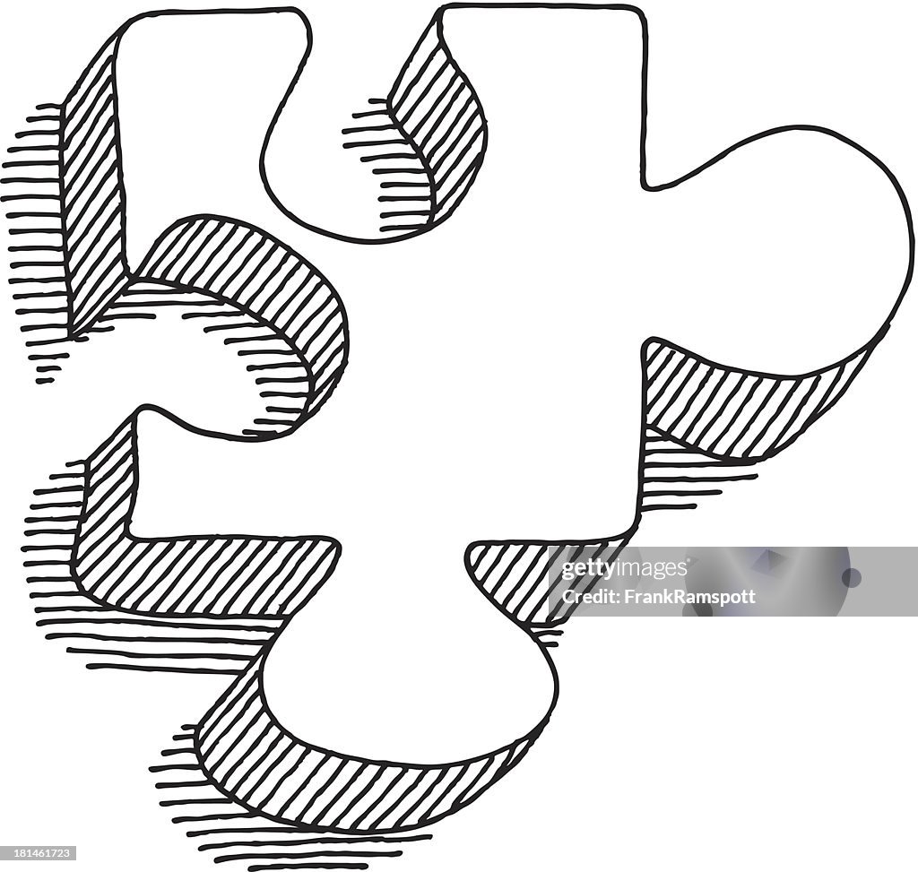 Puzzle Piece Drawing