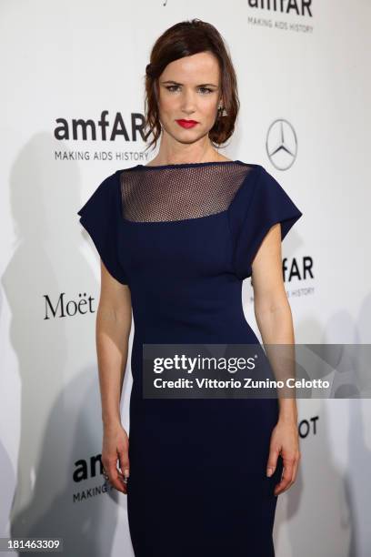 Juliette Lewis attends the amfAR Milano 2013 Gala as part of Milan Fashion Week Womenswear Spring/Summer 2014 at La Permanente on September 21, 2013...