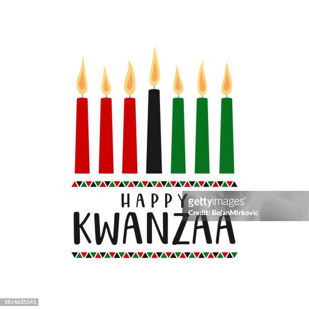 happy kwanzaa celebration background, card. vector - kwanzaa stock illustrations