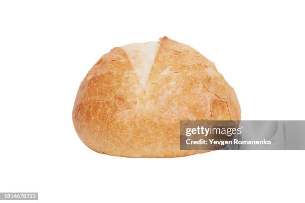 loaf of bread on white background - pão de leite imagens e fotografias de stock