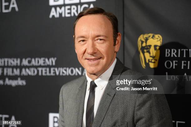 Actor Kevin Spacey attends the BAFTA LA TV Tea 2013 presented by BBC America and Audi held at the SLS Hotel on September 21, 2013 in Beverly Hills,...