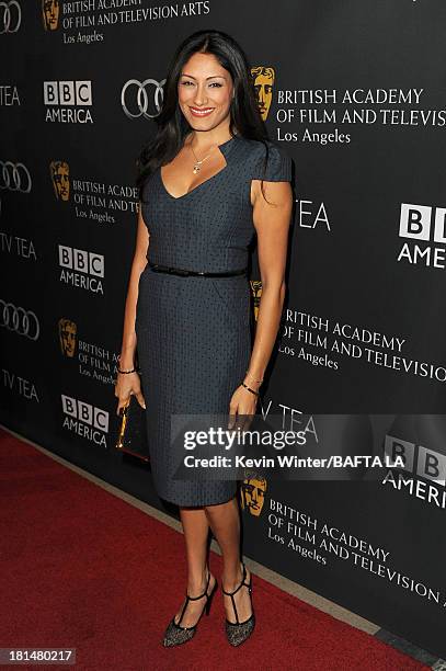 Actress Tehmina Sunny attends the BAFTA LA TV Tea 2013 presented by BBC America and Audi held at the SLS Hotel on September 21, 2013 in Beverly...