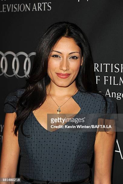 Actress Tehmina Sunny attends the BAFTA LA TV Tea 2013 presented by BBC America and Audi held at the SLS Hotel on September 21, 2013 in Beverly...