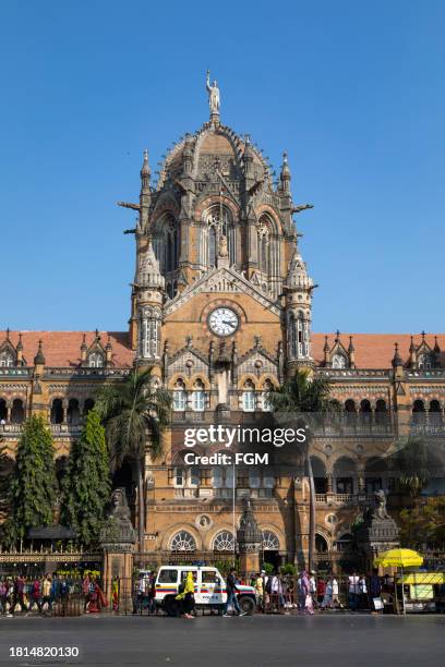 chhatrapati shivaji maharaj terminus - shivaji stockfoto's en -beelden