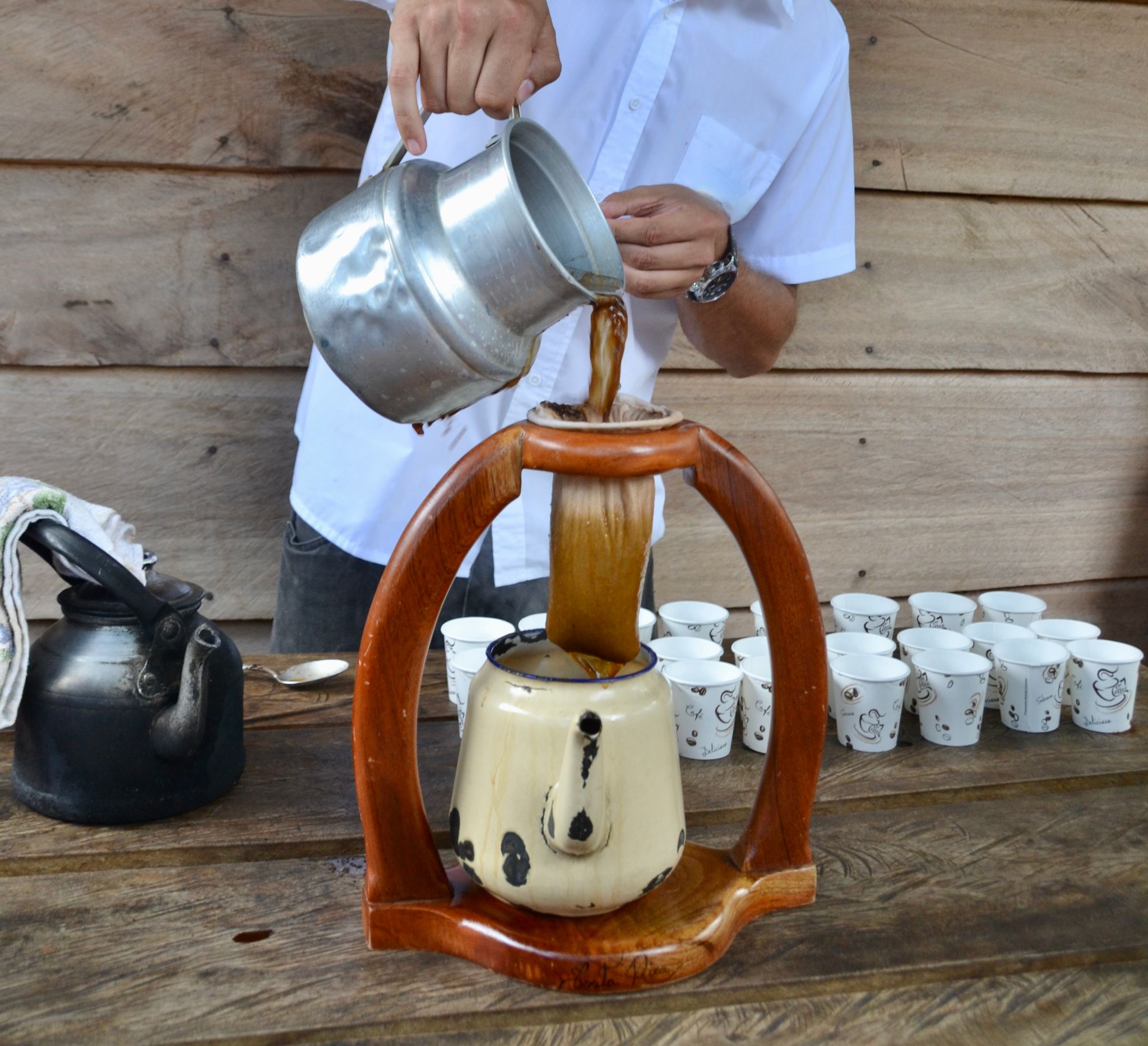 traditional coffee brewing