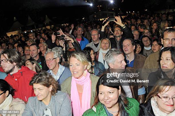 General view of the atmosphere at the annual Peace One Day concert at the Peace Palace on September 21, 2013 in The Hague, Netherlands.