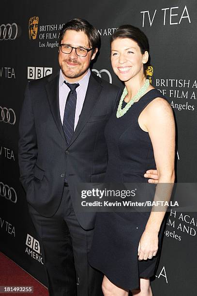 Actor Rich Sommer and Virginia Donohoe attend the BAFTA LA TV Tea 2013 presented by BBC America and Audi held at the SLS Hotel on September 21, 2013...