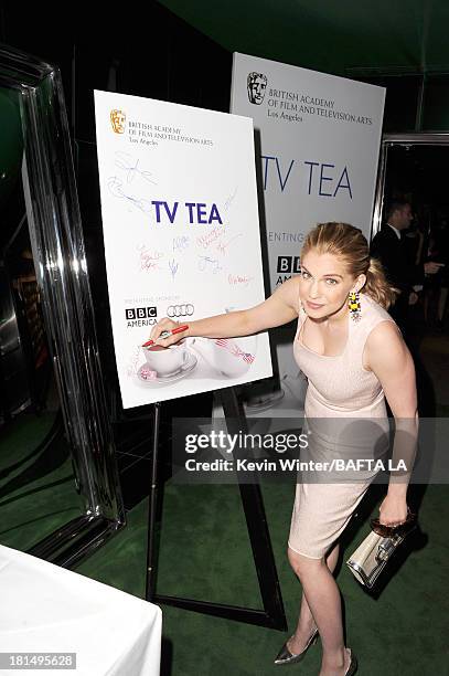 Actress Anna Chlumsky attends the BAFTA LA TV Tea 2013 presented by BBC America and Audi held at the SLS Hotel on September 21, 2013 in Beverly...