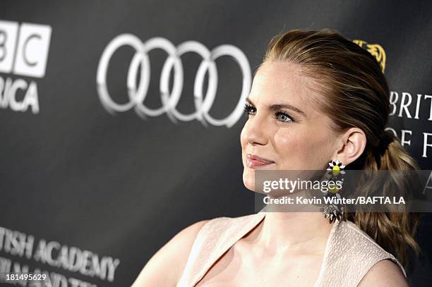 Actress Anna Chlumsky attends the BAFTA LA TV Tea 2013 presented by BBC America and Audi held at the SLS Hotel on September 21, 2013 in Beverly...