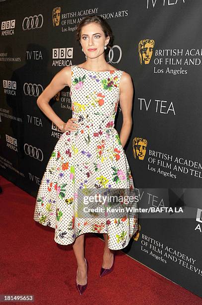 Actress Allison Williams attends the BAFTA LA TV Tea 2013 presented by BBC America and Audi held at the SLS Hotel on September 21, 2013 in Beverly...