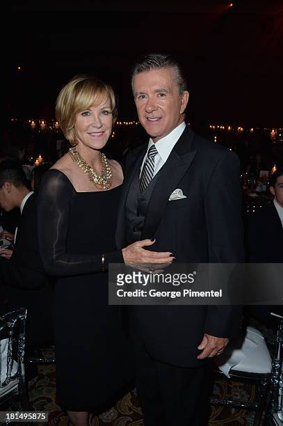 Joanna Kerns and Alan Thicke attend Canada's Walk Of Fame After Party at The Sheraton Hotel on September 21, 2013 in Toronto, Canada.