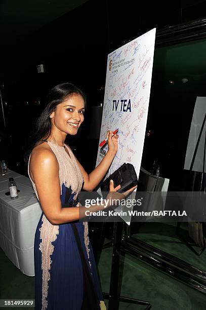 Actress Dilshad Vadsaria attends the BAFTA LA TV Tea 2013 presented by BBC America and Audi held at the SLS Hotel on September 21, 2013 in Beverly...