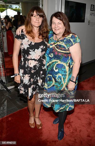 Filmmaker Allison Anders and daughter Tiffany Anders attend the BAFTA LA TV Tea 2013 presented by BBC America and Audi held at the SLS Hotel on...