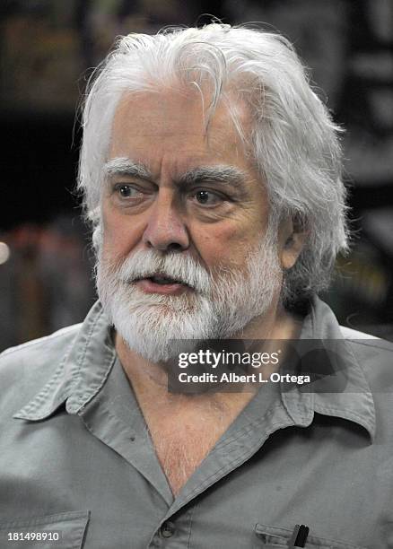 Gunnar Hansen signs copies of "Chain Saw Confidential: How We Made The World's Notorious Horror Movie" held at Dark Delicacies Bookstore on September...