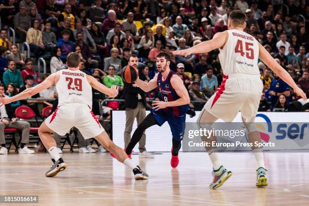 Dario Brizuela of Fc Barcelona in action during the ACB Liga Endesa match played between FC Barcelona and Basquet Girona at Palau Blaugrana on...