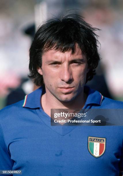 Gianpiero Marini of Italy during the FIFA World Cup in Spain, circa June 1982.