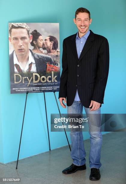 Actor / writer Stephen Twardokus attends Cinema Diverse: The Palm Springs Gay And Lesbian Film Festival Premiere Of "Dry Dock" at Camelot Theatres on...