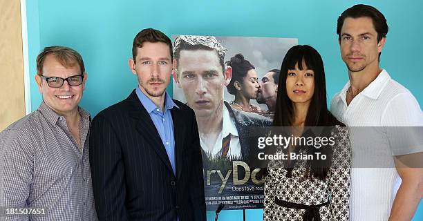 Stephen Viens, Stephen Twardokus, Jen Oda, and Vincent Maggio attend Cinema Diverse: The Palm Springs Gay And Lesbian Film Festival Premiere Of "Dry...