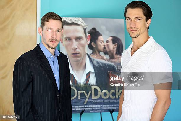 Actors Stephen Twardokus and Vincent Maggio attend Cinema Diverse: The Palm Springs Gay And Lesbian Film Festival Premiere Of "Dry Dock" at Camelot...