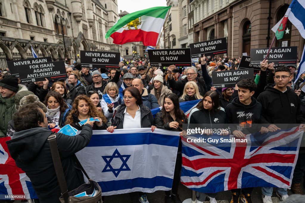 March Against Anti-Semitism In London