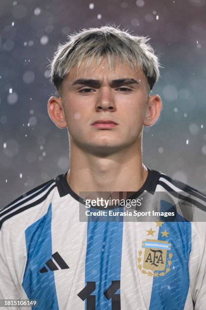 Santiago Lopez of Argentina getting into the field during FIFA U-17 World Cup Round of 16 match between Argentina and Venezuela at Si Jalak Harupat...
