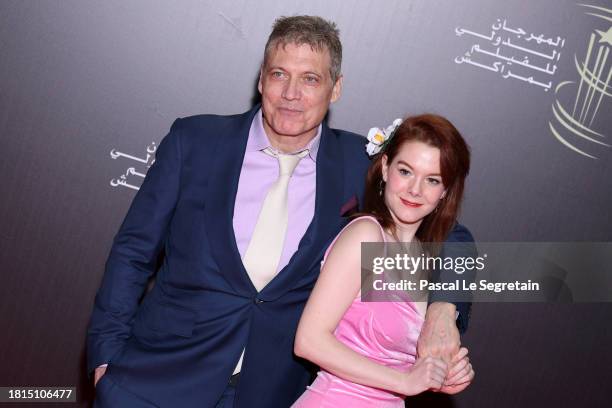 Holt McCallany and Desiree Bressend attend the ceremony during the 20th Marrakech International Film Festival on November 26, 2023 in Marrakech,...