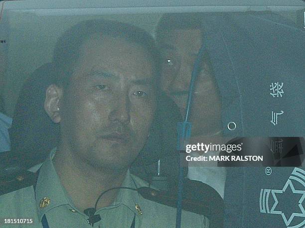 Disgraced politician Bo Xilai is driven from the Intermediate People's Court after being sentenced to life in prison when his verdict was announced...