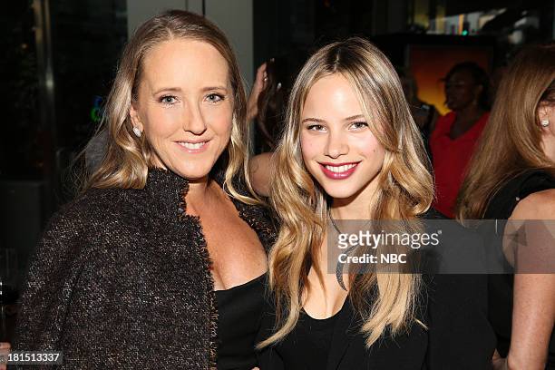 The Emmy Party" -- Pictured: Jennifer Salke, President, NBC Entertainment; Halston Sage from "Crisis" at Boa Steakhouse, September 21, 2013 --