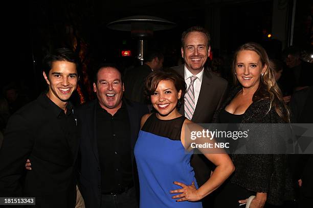 The Emmy Party" -- Pictured: Joseph Haro from "Welcome To The Family", David Janollari, Justina Machado from "Welcome To The Family"; Bob Greenblatt,...