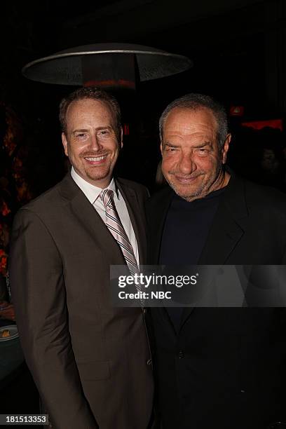 The Emmy Party" -- Pictured: Bob Greenblatt, Chairman, NBC Entertainment; Dick Wolf at Boa Steakhouse, September 21, 2013 --