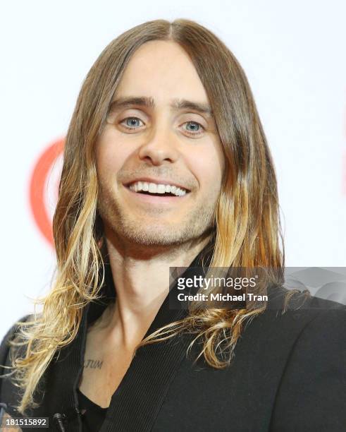 Jared Leto arrives at the iHeartRadio Music Festival - press room - Day 2 held on September 21, 2013 in Las Vegas, Nevada.