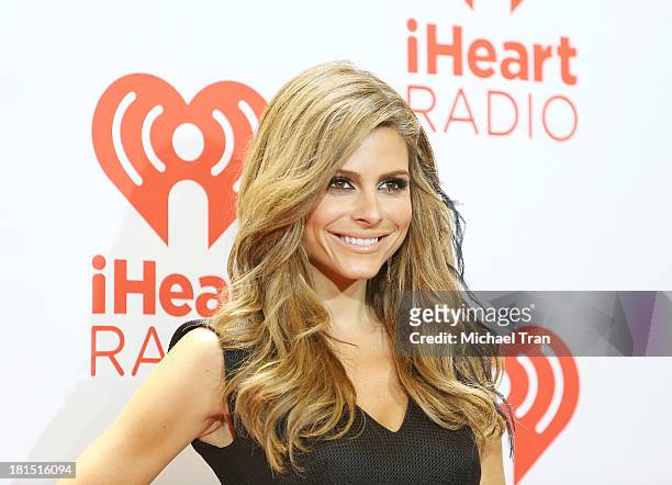 Maria Menounos arrives at the iHeartRadio Music Festival - press room - Day 2 held on September 21, 2013 in Las Vegas, Nevada.