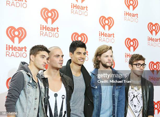 The Wanted arrive at the iHeartRadio Music Festival - press room - Day 2 held on September 21, 2013 in Las Vegas, Nevada.