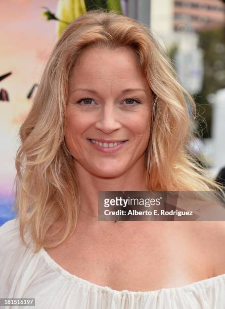 Actress Teri Polo arrives to the premiere of Columbia Pictures and Sony Pictures Animation's "Cloudy With A Chance of Meatballs 2" at the Regency...