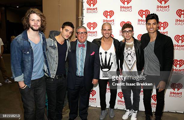 Musicians Jay McGuiness, Tom Parker, Max George, Nathan Sykes and Siva Kaneswaran of The Wanted attend the iHeartRadio Music Festival at the MGM...