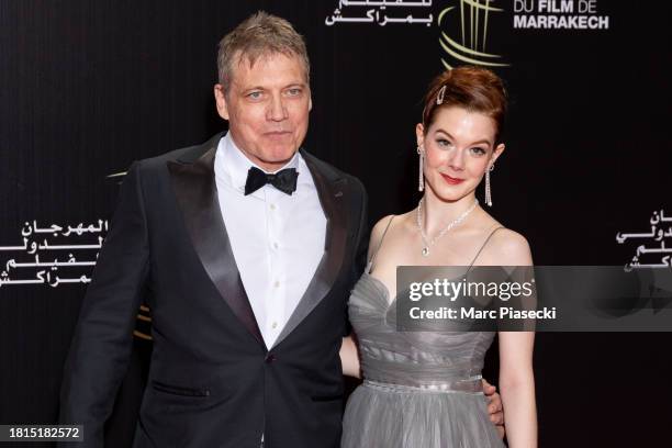 Holt McCallany and Desiree Bressend attend the 20th Marrakech International Film Festival on November 25, 2023 in Marrakech, Morocco.